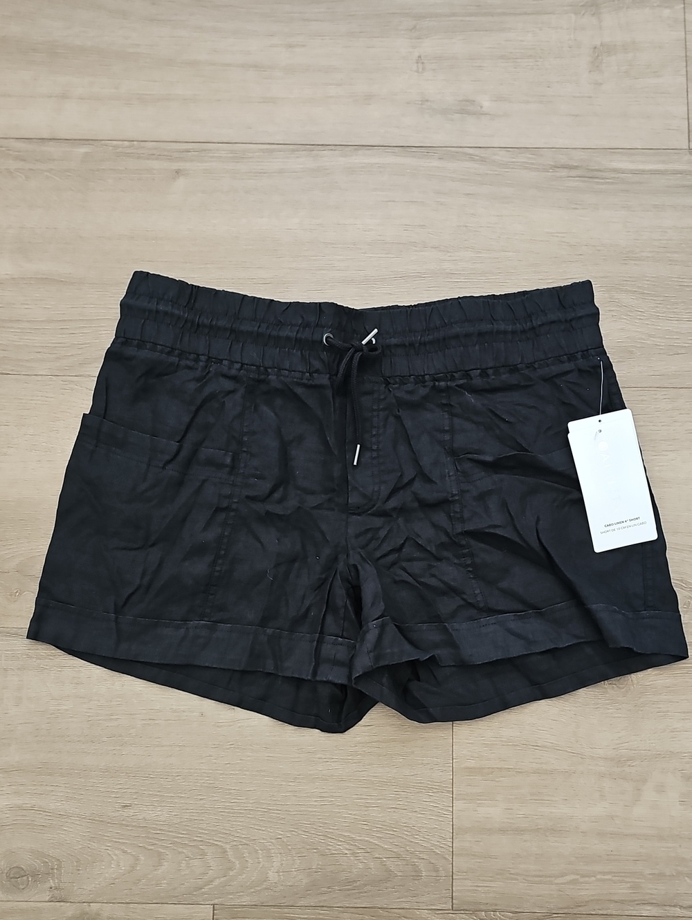 Athleta Cabo Linen 4" Short Black Size 14